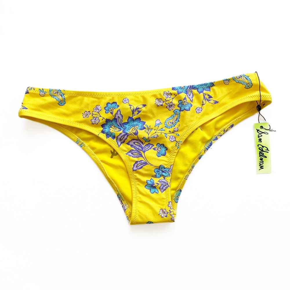 NWT Sam Edelman Provençal Yellow Floral Bikini Bottoms Boho